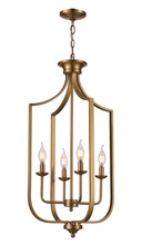 Trans Globe 11216 AG - 4LT FOYER PENDANT JAX LRG-AG